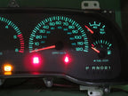 00-01 DODGE RAM GAS INSTRUMENT GAUGE CLUSTER SPEEDOMETER TACH 265K TES