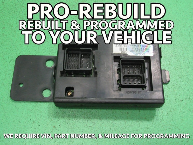 09 HUMMER H3 BCM BODY CONTROL MODULE VIN AND MILEAGE PROGRAMMED 0908