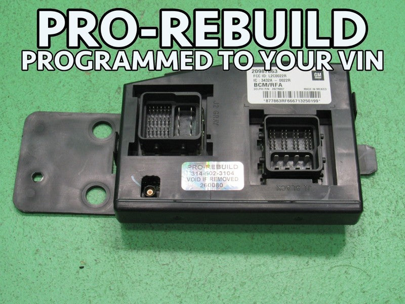 12 CHEVROLET COLORADO BCM BODY CONTROL MODULE VIN AND MILEAGE PROGRAMM