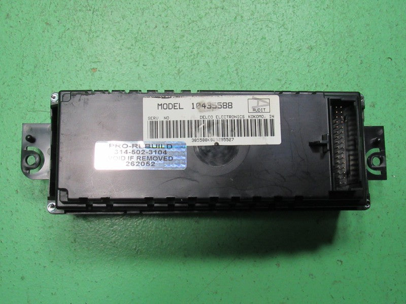10435588 97-05 BUICK REGAL CENTURY A/C DIGITAL CLIMATE TEMP CONTROL RE