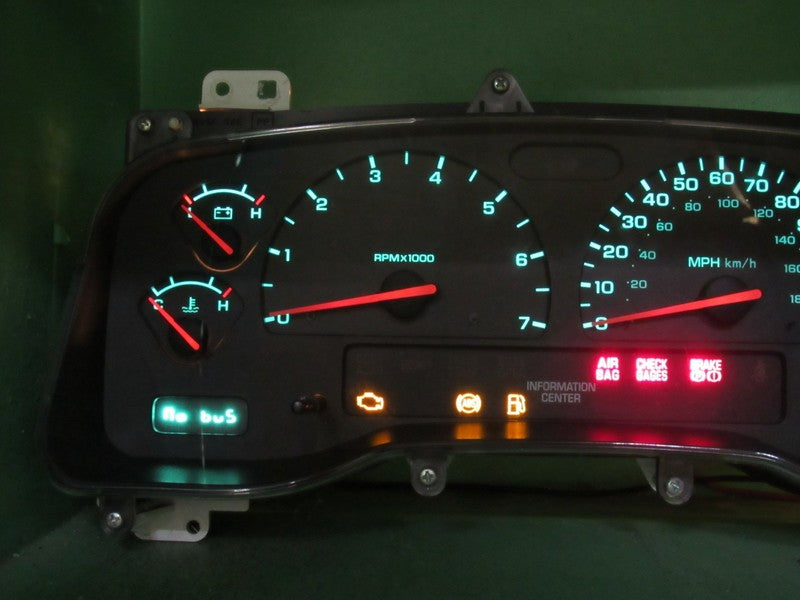 01-04 DODGE DAKOTA MPH INSTRUMENT GAUGE CLUSTER SPEEDO TACH MILEAGE PR