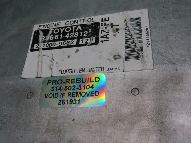 89661-42812 01-03 TOYOTA RAV4 A/T ECU ECM PCM ENGINE COMPUTER CONTROL 