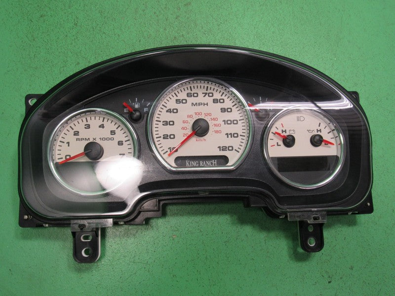 07-08 F150 KING RANCH INSTRUMENT GAUGE CLUSTER SPEEDO TACH MILEAGE PRO