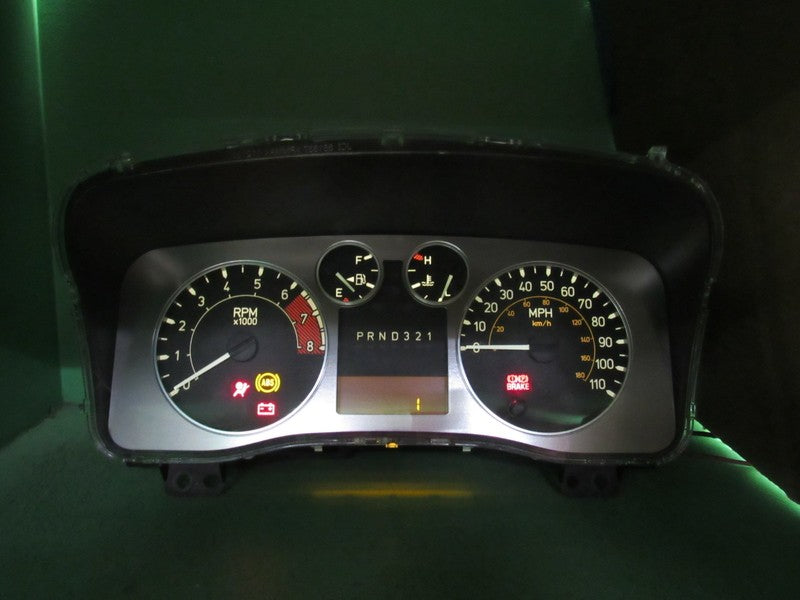 07 HUMMER H3 INSTRUMENT GAUGE CLUSTER SPEEDOMETER TACH 15821163 PLUG A