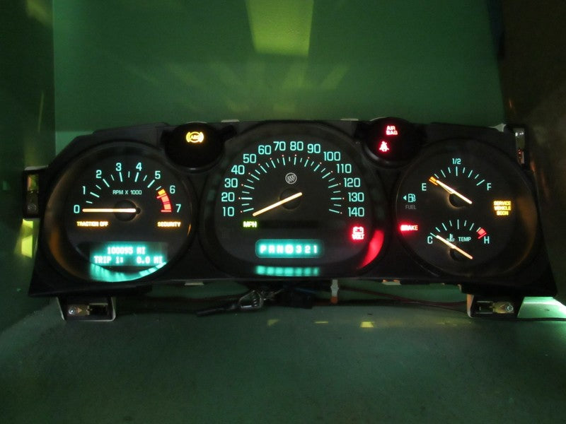 02-05 BUICK LESABRE INSTRUMENT GAUGE CLUSTER GAUGES SPEEDO TACH MILEAG