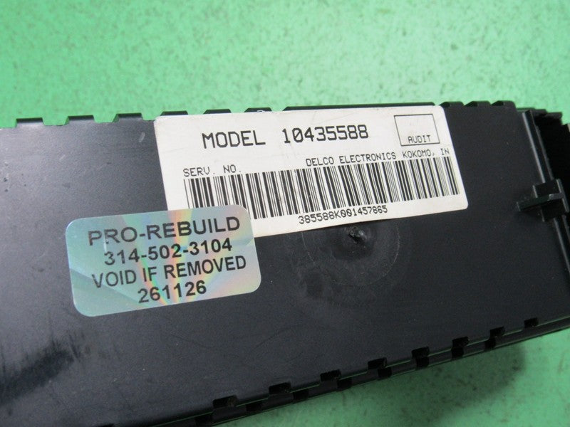 10435588 97-05 REGAL CENTURY A/C DIGITAL CLIMATE TEMP CONTROL REBUILT 