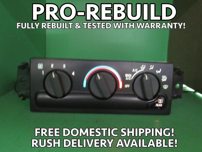 16250535 99-05 S10 BLAZER ENVOY C60 A/C MANUAL CLIMATE TEMP CONTROL RE