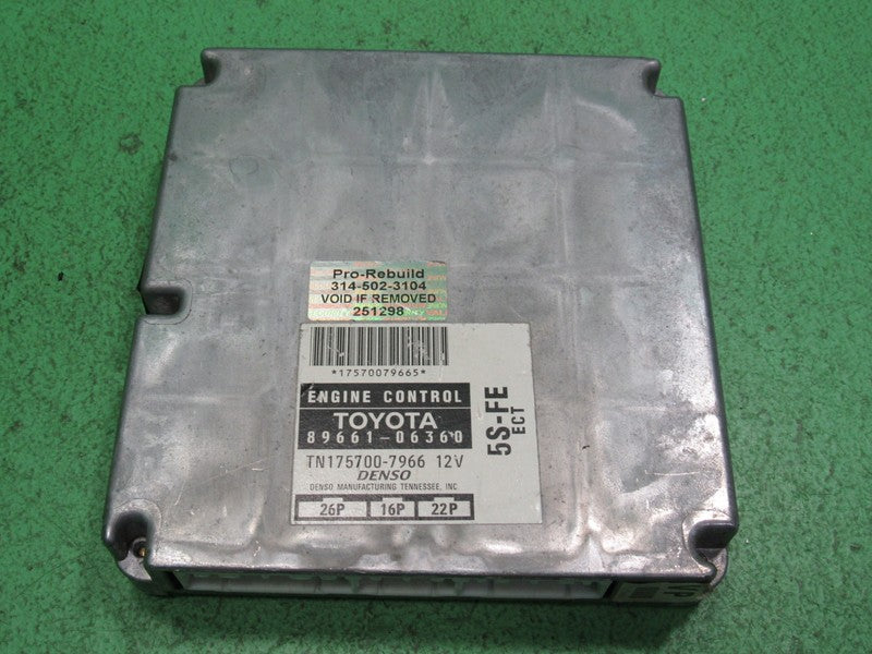 89661-06360 97 TOYOTA CAMRY 2.2 5S-FE ECU ECM PCM ENGINE COMPUTER REBU