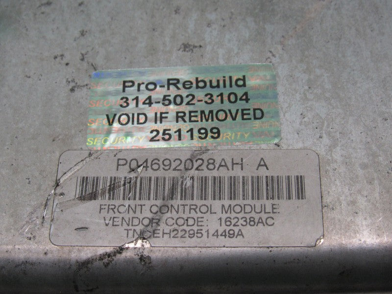 04692028AH 06 CHARGER 300 FRONT BCM BODY CONTROL MODULE MULTIFUNCTION 