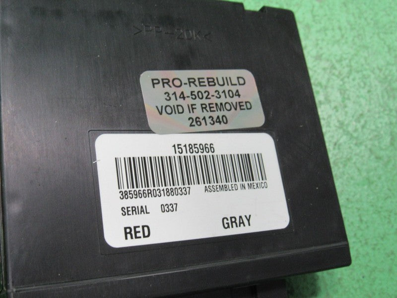 15185966 TAHOE ESCALADE YUKON SUBURBAN REAR A/C HVAC CONTROL MODULE RE