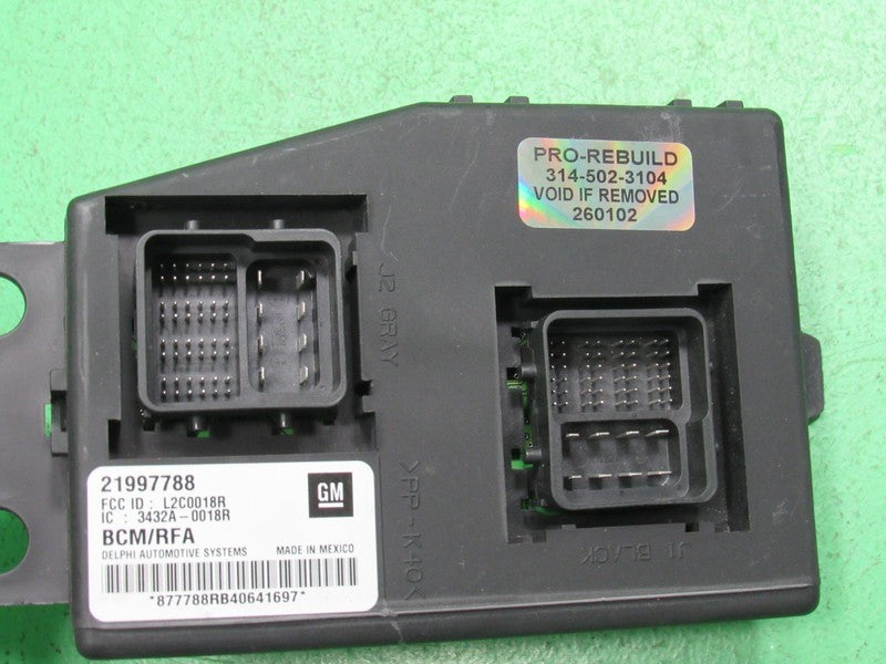 04 COLORADO CANYON BCM BODY CONTROL MODULE VIN AND MILEAGE PROGRAMMED 