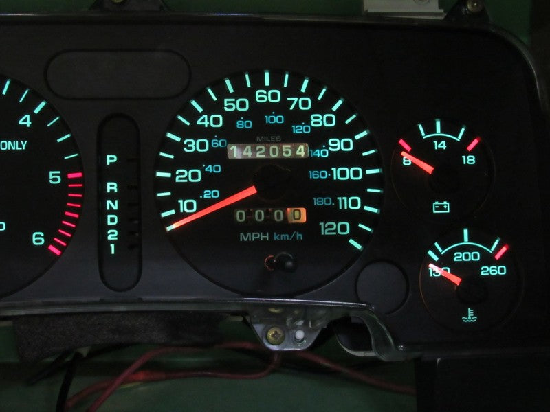 94-97 DODGE RAM GAS INSTRUMENT GAUGE CLUSTER SPEEDOMETER TACH 142K TES