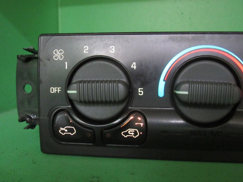 15054698 99-02 SIERRA SILVERADO YUKON AC MANUAL CLIMATE TEMP CONTROL R