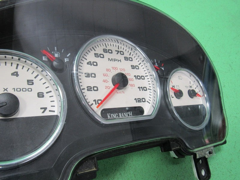 07-08 F150 KING RANCH INSTRUMENT GAUGE CLUSTER SPEEDO TACH MILEAGE PRO