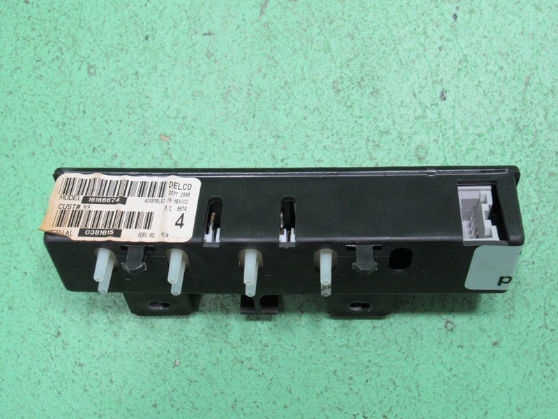 16166674 92-99 LESABRE 92-96 PARK AVE AC MANUAL CLIMATE TEMP PROGRAMME