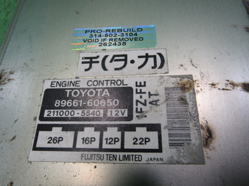 89661-60650 97 LAND CRUISER FZJ80 1FZ-FE ECU ECM PCM ENGINE COMPUTER R