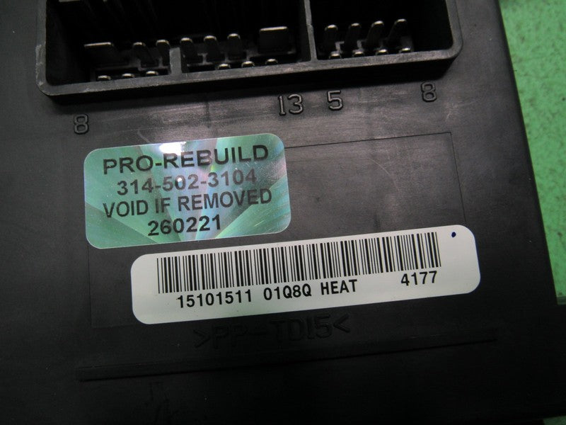 15101511 03-07 HUMMER H2 FRONT DRIVER SEAT MEMORY CONTROL MODULE TESTE
