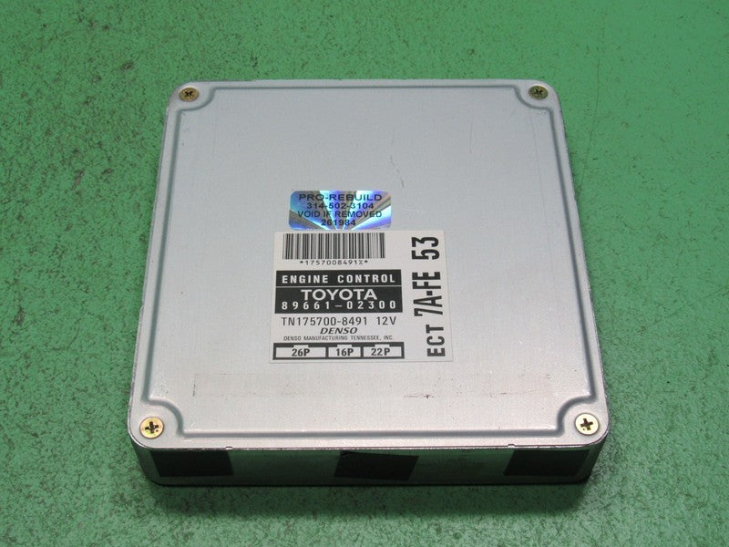 89661-02300 96-97 COROLLA 7AFE ECU ECM PCM ENGINE COMPUTER CONTROL REB