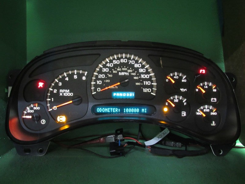 05 SILVERADO SIERRA YUKON INSTRUMENT GAUGE CLUSTER MILEAGE PROG REBUIL