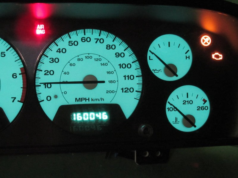 02-04 JEEP GRAND CHEROKEE WJ INSTRUMENT GAUGE CLUSTER MILEAGE PROG REB