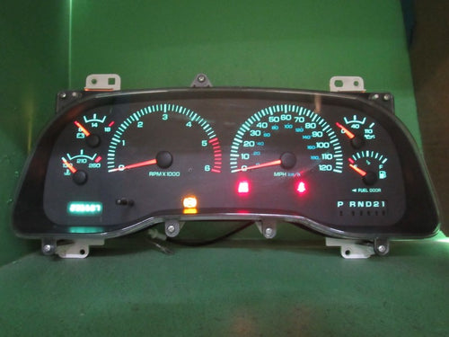 00-01 DODGE RAM GAS INSTRUMENT GAUGE CLUSTER SPEEDOMETER TACH 236K TES