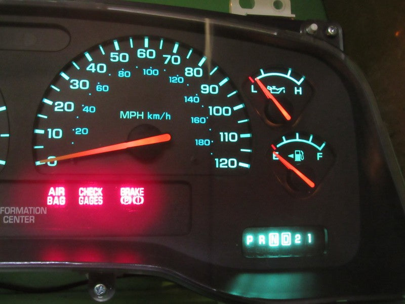 01-04 DODGE DAKOTA MPH INSTRUMENT GAUGE CLUSTER SPEEDO TACH MILEAGE PR