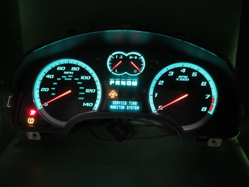 08-09 CHEVY EQUINOX INSTRUMENT GAUGE CLUSTER SPEEDOMETER TACH MILEAGE 