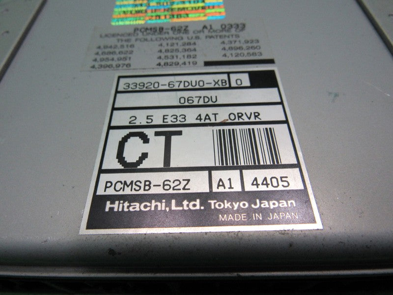 01 TRACKER GRAND VITARA 2.5L AT ECU ECM PCM ENGINE COMPUTER 33920-67DU