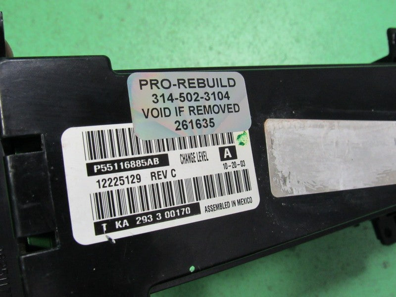 03-04 JEEP GRAND CHEROKEE A/C AUTO DIGITAL CLIMATE TEMP CONTROL REBUIL