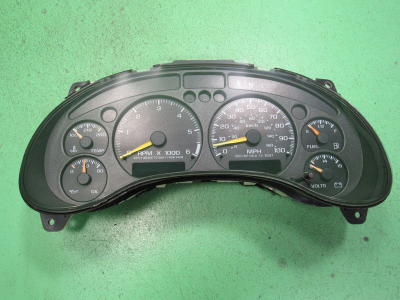 01-04 BLAZER S-10 SONOMA INSTRUMENT GAUGE CLUSTER SPEEDO TACH MILEAGE 