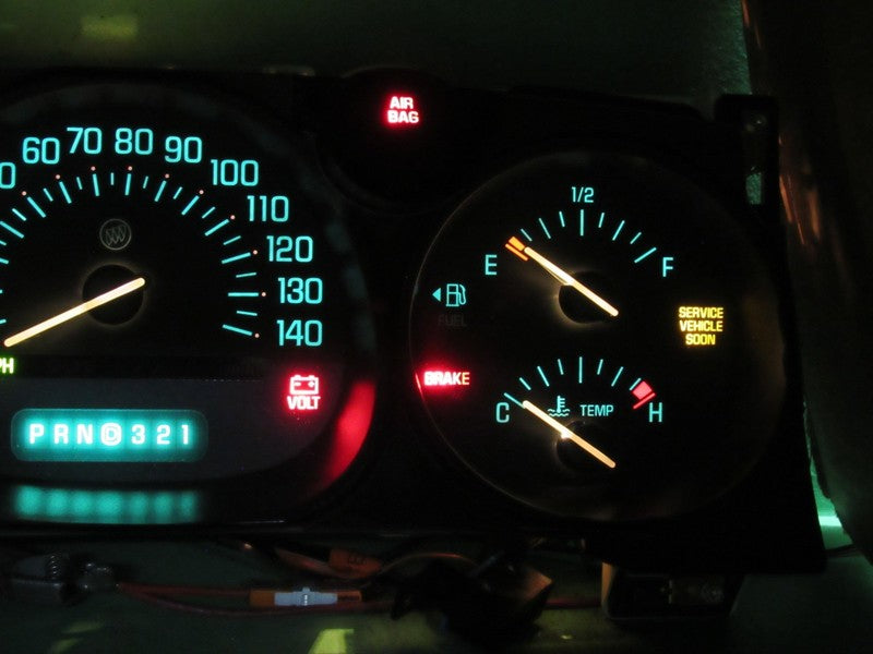 02-05 BUICK LESABRE INSTRUMENT GAUGE CLUSTER GAUGES SPEEDO TACH MILEAG