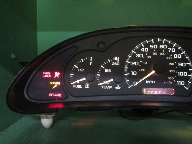 16256841 CHEVY CAVALIER GAUGE CLUSTER INSTRUMENT SPEEDOMETER TACH TEST