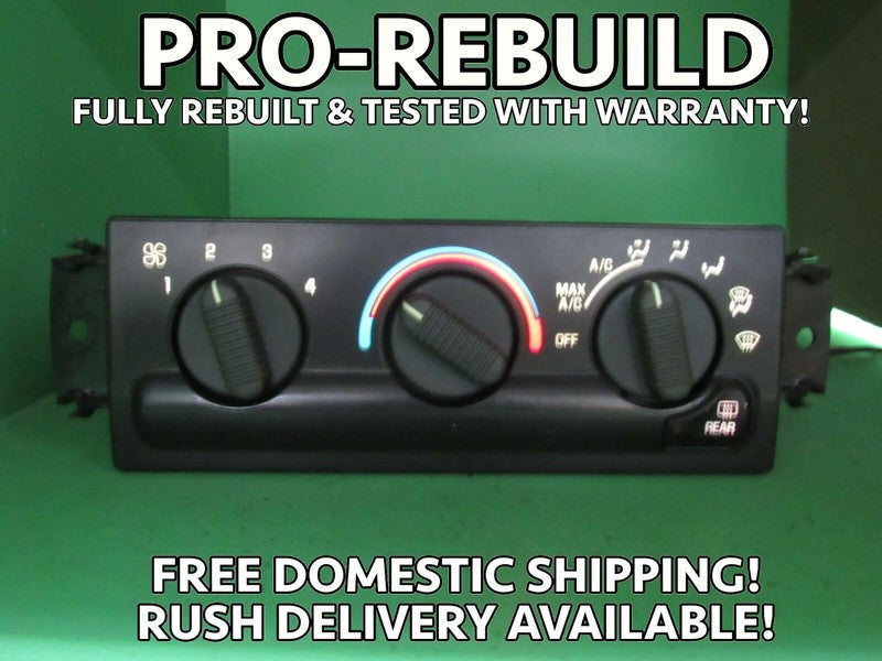 16250535 99-05 S10 BLAZER ENVOY C60 A/C MANUAL CLIMATE TEMP CONTROL RE