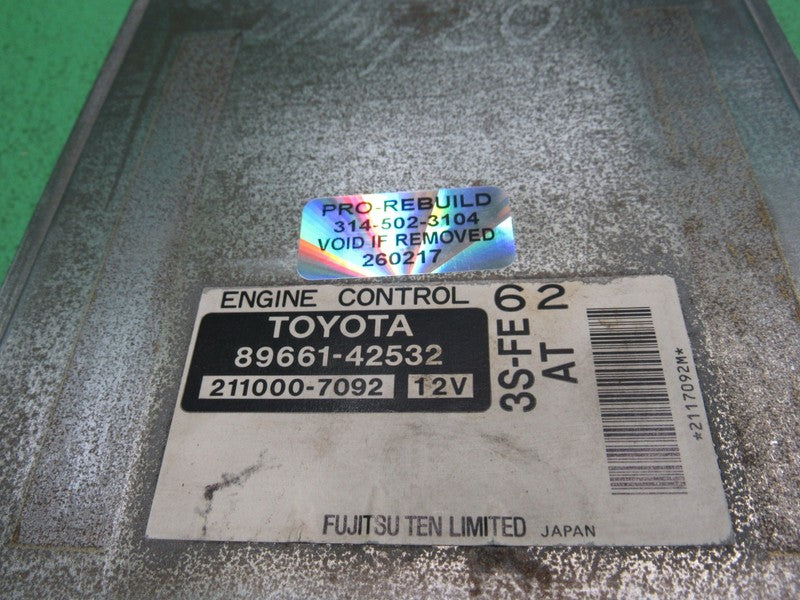 89661-42532 99-00 TOYOTA RAV4 AT ECU ECM PCM ENGINE COMPUTER CONTROL R