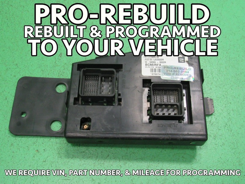 10 CANYON BCM BODY CONTROL MODULE VIN AND MILEAGE PROGRAMMED 0905