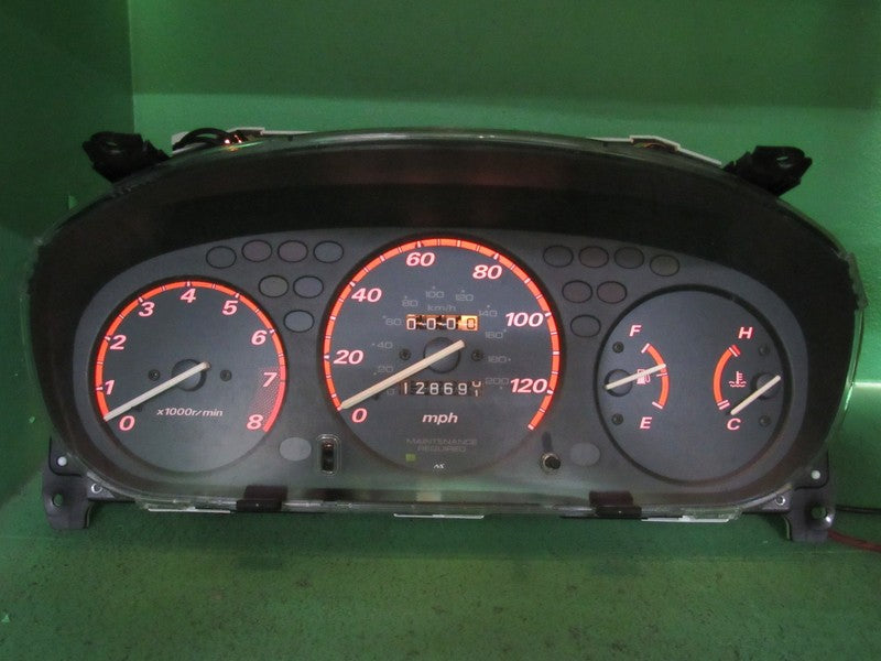 98-01 HONDA CRV RD1 MT INSTRUMENT GAUGE CLUSTER SPEEDO TACH 128K TESTE