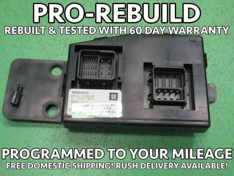 05-06 COLORADO CANYON i280 BCM BODY CONTROL MODULE VIN AND MILEAGE PRO