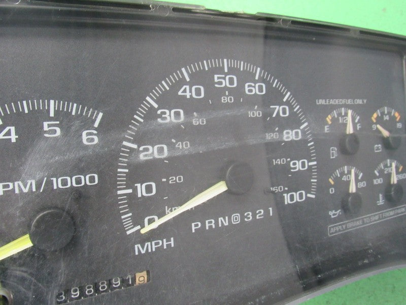 97-98 C/K TRUCK SUBURBAN INSTRUMENT GAUGE CLUSTER SPEEDO TACH 398K REB