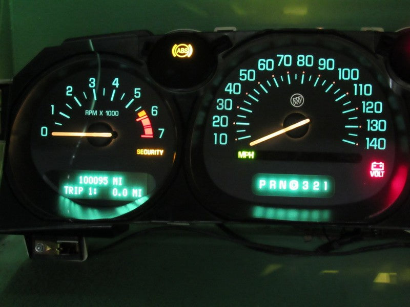 00-01 BUICK LESABRE INSTRUMENT GAUGE CLUSTER GAUGES SPEEDO TACH MILEAG