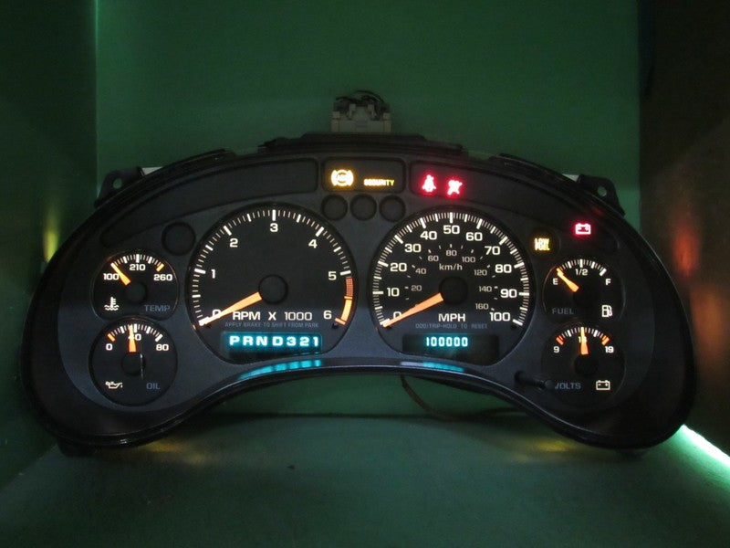 01-04 BLAZER S-10 SONOMA INSTRUMENT GAUGE CLUSTER SPEEDO TACH MILEAGE 
