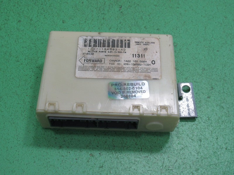 01-03 FORD F150 ANTI THEFT KEYLESS ENTRY LOCKING MODULE 1L3T-15K602-AD