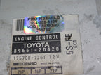 89661-2D420 96 TOYOTA CELICA 5S-FE ECU ECM ENGINE COMPUTER CONTROL REB
