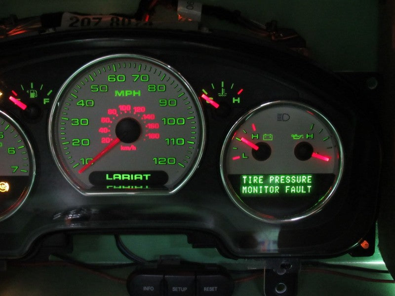07-08 F150 LARIAT INSTRUMENT GAUGE CLUSTER GAUGES SPEEDO TACH MILEAGE 