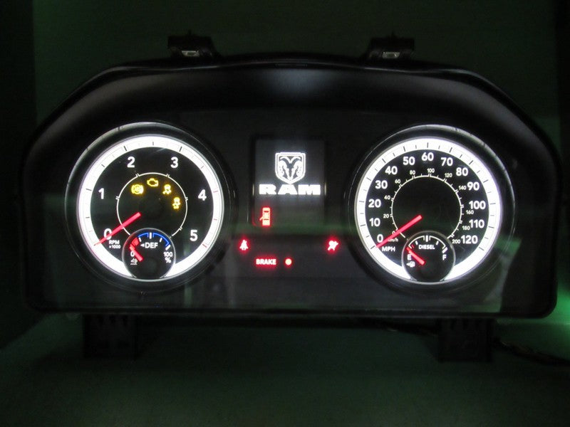 18 RAM 2500 3500 INSTRUMENT GAUGE CLUSTER SPEEDO TACH MILEAGE PROG REB