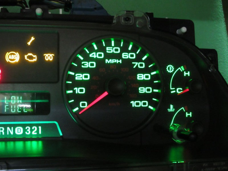 06-07 F250 F350 DIESEL INSTRUMENT GAUGE CLUSTER SPEEDO TACH MILEAGE PR