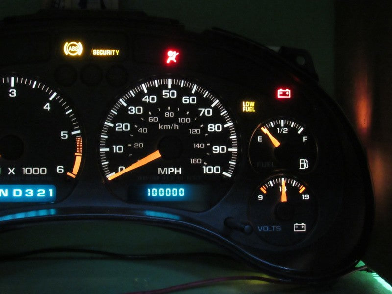 01-04 BLAZER S-10 SONOMA INSTRUMENT GAUGE CLUSTER SPEEDO TACH MILEAGE 