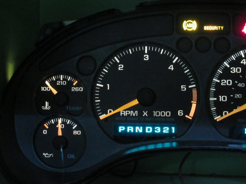 00 S-10 SONOMA HOMBRE AT INSTRUMENT GAUGE CLUSTER SPEEDO TACH MILEAGE 