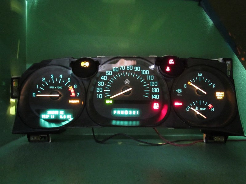 00-01 BUICK LESABRE INSTRUMENT GAUGE CLUSTER GAUGES SPEEDO TACH MILEAG