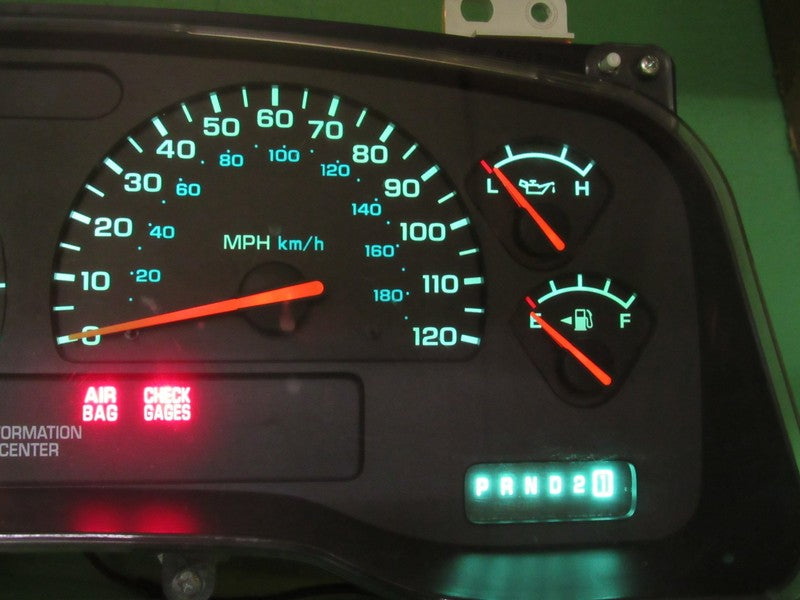 01-04 DODGE DAKOTA MPH INSTRUMENT GAUGE CLUSTER SPEEDO TACH MILEAGE PR