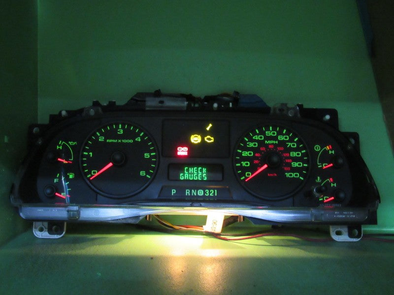 06-07 F250 F350 INSTRUMENT GAUGE CLUSTER GAUGES SPEEDO TACH MILEAGE PR